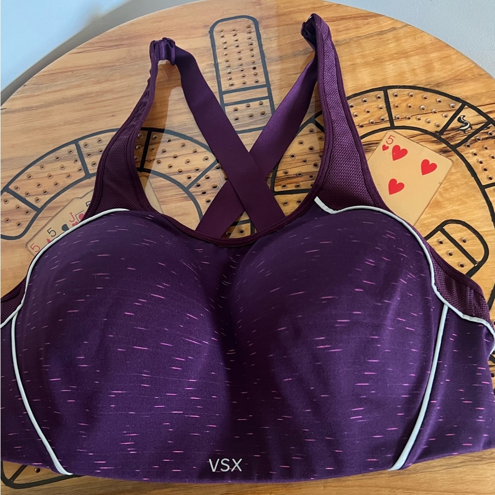 VSX Purple Sports Bra. 36D. Never worn